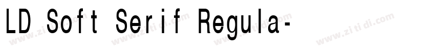 LD Soft Serif Regula字体转换